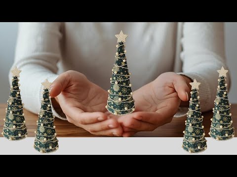 DIY Christmas 🎄 Easy & Beautiful Mini Trees on a Budget – Cute Holiday Decoration Ideas!✨😍
