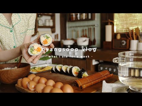 집밥이 좋은 집순이의 여름 삼시세끼 요리. 새로운 집 구조, 가지솥밥 만드는 집밥 자취일상