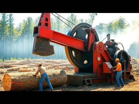 Brutal Log-Splitting Machines | Homemade Power That Shreds Massive Timber
