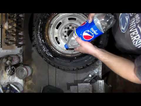 The wheel is leaking along the rim. How can I fix it at home with just my hands and feet, without...