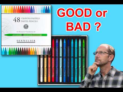 NEW Sennelier Woodless Pastel Pencils! GOOD / BAD? Honest Review