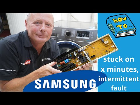 Samsung washing machine stuck on program? Fixing intermittent fault & PCB (Printed Circuit Board)