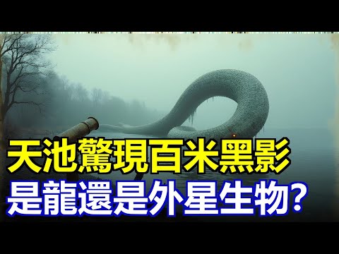 百米黑影驚現天池冰湖！零下20度遊動的遠古巨獸，是龍？是外星生物？還是人類從未見過的生命形態？紅外影像曝光瞬間轟動全球，科學家集體沉默……今天全揭秘！#天池水怪 #長白山龍脈 #未解之謎 #地外生命