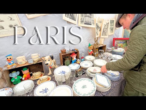 🇫🇷Brocante Walk on rue de Bretagne, Paris｜Great Finds Despite Freezing Cold【Haul】