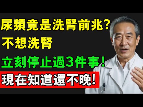 尿頻竟是洗腎前兆？不想洗腎，立刻停止過3件事！現在知道還不晚!#腎臓 #腎臟健康 #尿毒症 #夜尿 #中老年生活