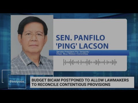 Sen. PING LACSON on 2026 Budget 'Deadlock": Interview on One News