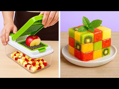 🥒 HOW TO CUT & PEEL FRUITS AND VEGGIES FASTER ⚡🍎 Cooking Tips!