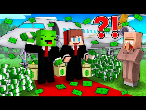 How Mikey and JJ Became BILLIONAIRE in Minecraft ? - Maizen