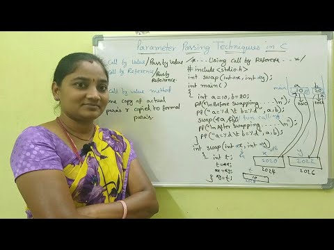 C-Language|Class-72|Parameter Passing Techniques in C|Both in Telugu & English|Telugu Scit Tutorials