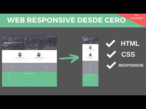 Responsive website from scratch | Website with HTML and CSS from scratch for free