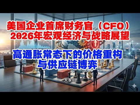 美国企业首席财务官（CFO）2026年宏观经济与战略展望报告：高通胀常态下的价格重构与供应链博弈。#2026经济预测 #全球贸易战 #通货膨胀