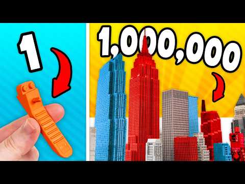 1 to 1,000,000 Piece Lego Builds!