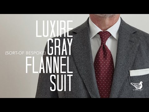 Collar Gap DESTROYED!! (Sort-Of Bespoke) Gray Flannel Suit by Luxire