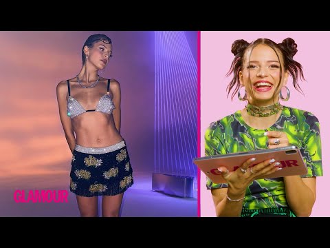 Nina Chuba reagiert auf ihre besten Beauty- und Fashion-Looks | Style-Tagebuch | GLAMOUR