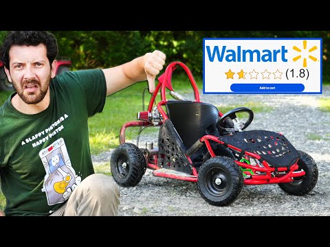 We Bought the WORST RATED Go Kart at Walmart (and Swapped in a Racing Engine!)