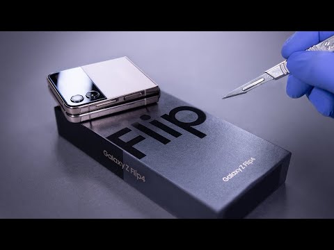 Samsung Galaxy Z Flip 4 Unboxing - ASMR