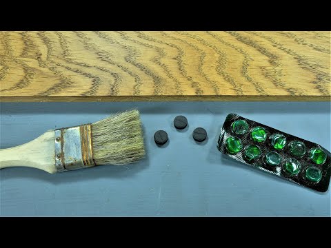 Отделка древесины углем Порозаполнение Столярные уроки