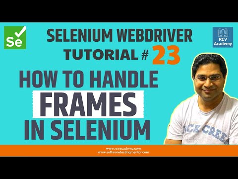 Selenium WebDriver Tutorial #23 - How to Handle Frames in Selenium