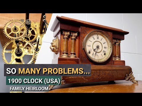 Neglected 1900 Seth Thomas Clock Restoration