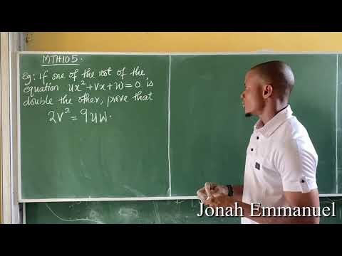 Sum and Product of Roots of a Quadratic Equation