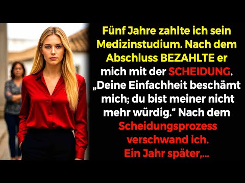 Fünf Jahre finanzierte ich sein Medizinstudium, zum Abschluss zahlte er mit der Scheidung💔📜