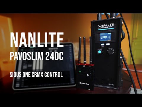Nanlite Pavoslim 240C + Sidus One CRMX: Quick Setup Guide