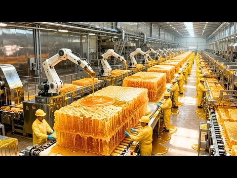 How Honey Is Made With Billions of Bees - Inside Honey Factory | Full Process