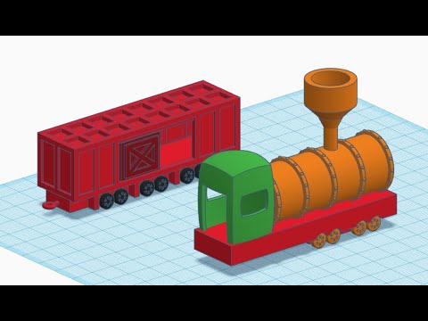 TinkerCAD Timelapse 4: Train Boxcar Toy Design Pt 4