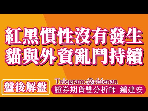 20251217-鍾建安盤後解盤紅黑慣性沒有發生 貓與外資亂鬥持續