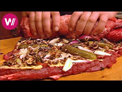 Zu Tisch in Brandenburg - Riesige gefüllte Wildschweinroulade