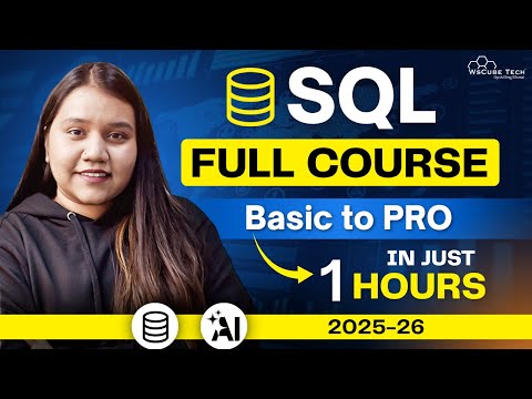 SQL Course for Beginners: Learn 90% of SQL in 1 Hour