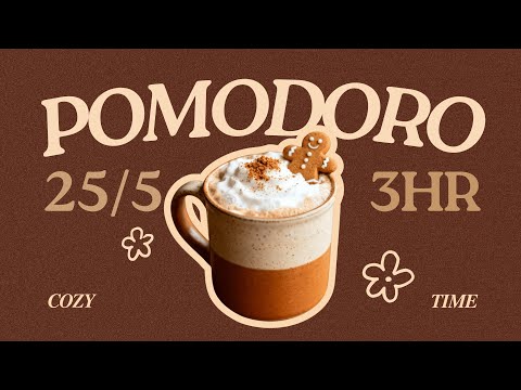 𝓰𝓲𝓷𝓰𝓮𝓻𝓫𝓻𝓮𝓪𝓭 𝓵𝓪𝓽𝓽𝓮 ☕ study with me | pomodoro focus timer | cozy jazz pop music | study motivation