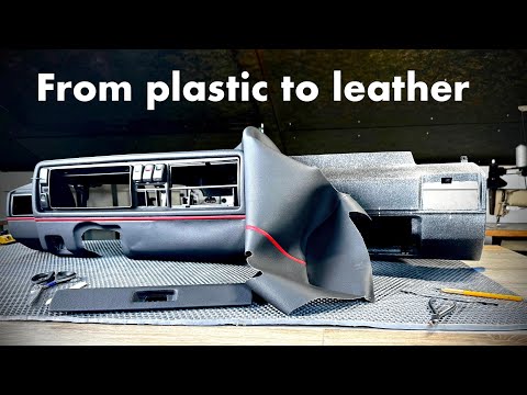 GOLF MK2 dashboard upholstery process