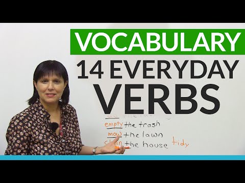 English Vocabulary: Verbs for things you do every day!