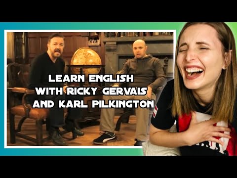 LEARN ENGLISH WITH RICKY GERVAIS & KARL PILKINGTON | Canadian Reacts
