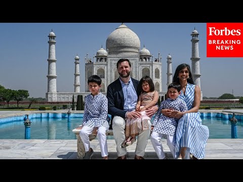 Vice President JD Vance And His Family Visit The Taj Mahal In India