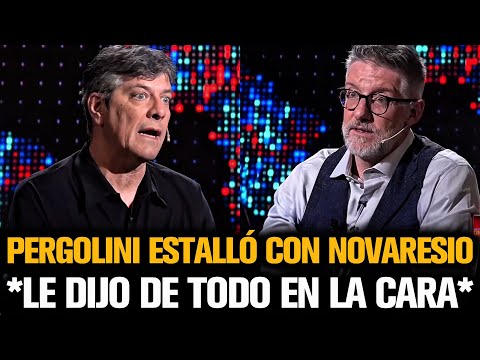 PERGOLINI ESTALLÓ CON NOVARESIO Y LE DIJO DE TODO EN LA CARA
