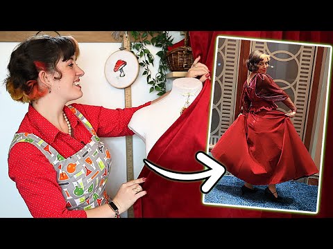 I turned a Curtain in to a *Fancy* Dress for a Vintage Cruise