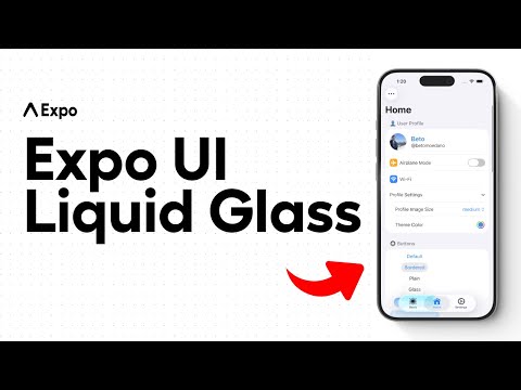 Expo UI iOS Liquid Glass Tutorial