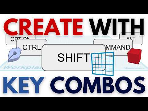 Tinkercad key combos using SHIFT, CTRL and ALT