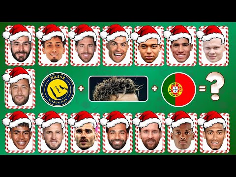 Guess SANTA Version🎅🏻 Guess Football Players by Their Song, Hair & Club I Ronaldo, Messi