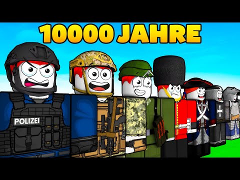 1 YEAR SOLDIER vs 10000 YEAR SOLDIER in Roblox Soldier Evolution