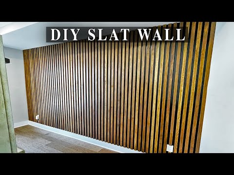 How To Build A Slat Wall | STEP BY STEP GUIDE