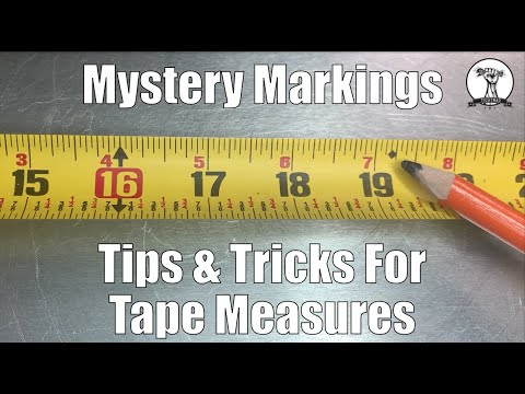 Tape Measure Tips and Tricks - What is that marking?