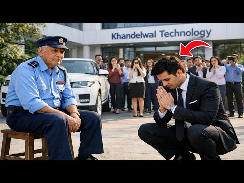 बुजुर्ग सिक्योरिटी गार्ड के सामने झुक गया कंपनी का मालिक… वजह जानकर पूरी कंपनी हिल गई 