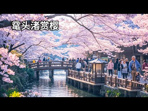 The world-class cherry blossom appreciation scenic spot of Wuyotou Island in Wuxi was filmed in rea