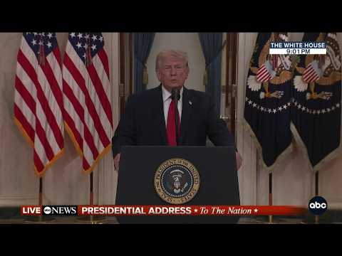 WATCH FULL: Trump addresses nation on war in Iran