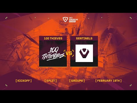 100 Thieves vs. Sentinels - VCT Americas Kickoff - Group Stage D4 - Map 3