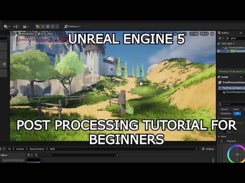 How to Use Post Processing in Unreal Engine 5 - Beginner overview FAST & EASY