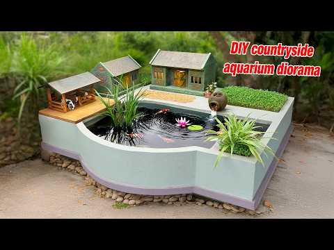 How I built stunning countryside aquarium diorama | DIY project